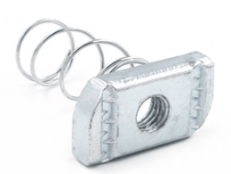 M10 صامولة قناة الربيع الطويلة، الفولاذ، الفولاذ المقاوم للصدأ 304