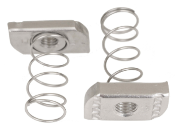 صامولة القناة مع زنبرك، فولاذ، مطلي بالزنك 